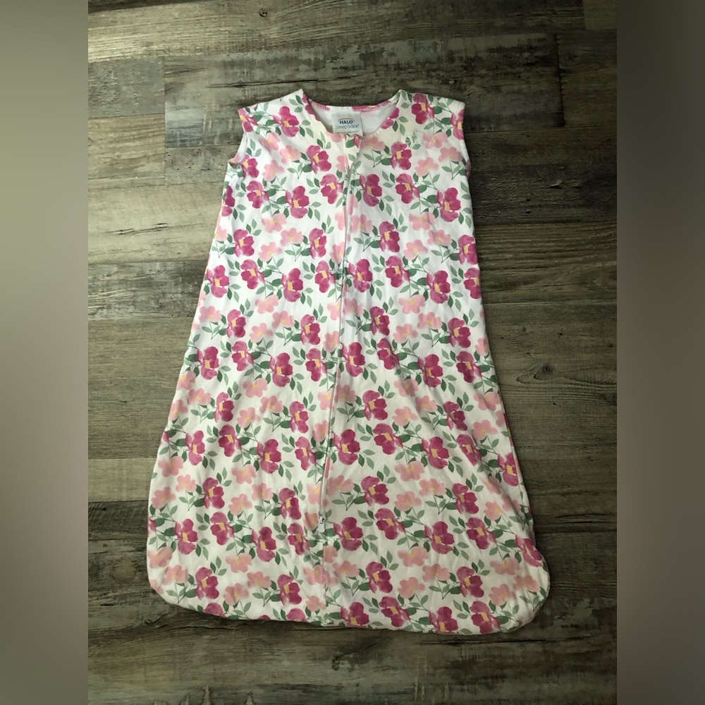 Halo Kids Sleep Sack - Pink and White Floral